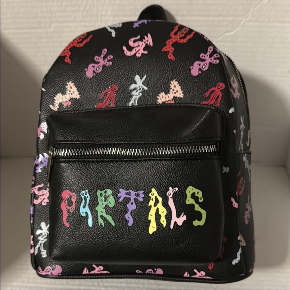 Black Multicolor Graphic Men’s Backpack